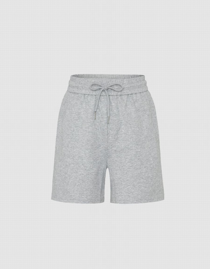 Short Urban Revivo Drawstring Cintura Mujer Grises Claro | SLF6190TD