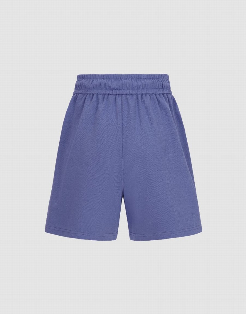 Short Urban Revivo Drawstring Cintura Mujer Azules | XNW7317OH