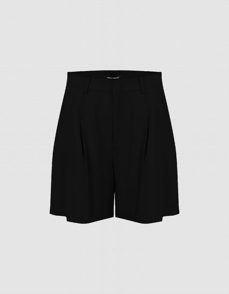 Short Urban Revivo Glamor Regular Mujer Negros | YRC491MB