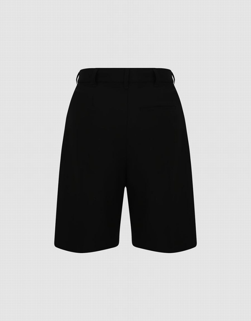 Short Urban Revivo Tailored Regular Mujer Negros | VUL4345RE