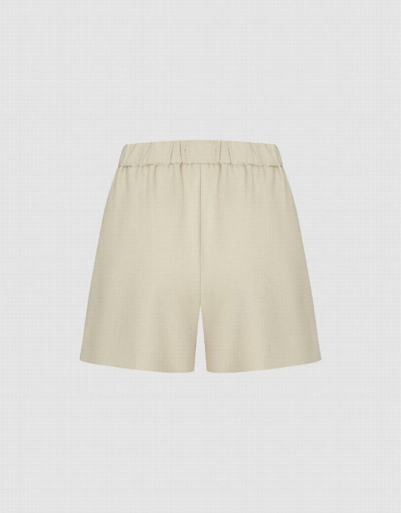 Short Urban Revivo Tailored Regular Mujer Kaki | NJO636DO