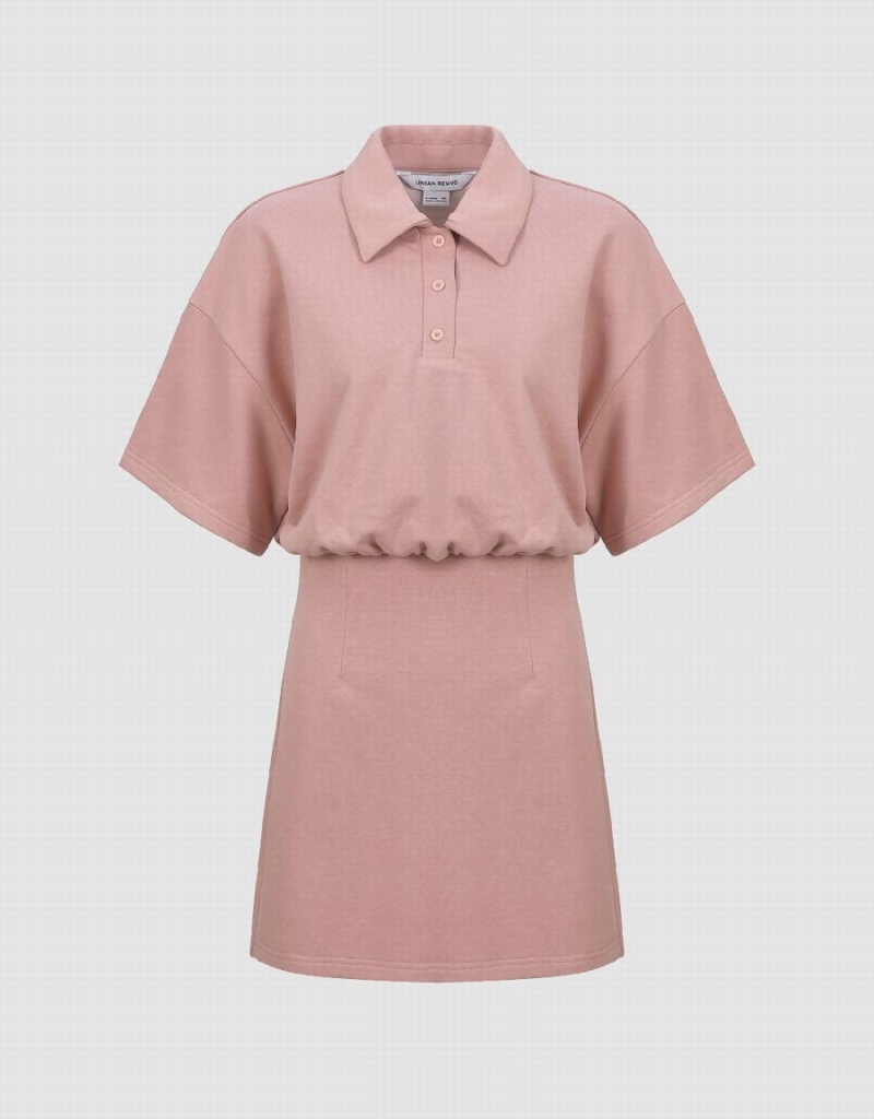 Vestido Urban Revivo Dolman Sleeve Directo Mujer Rosas | QPD6048HF