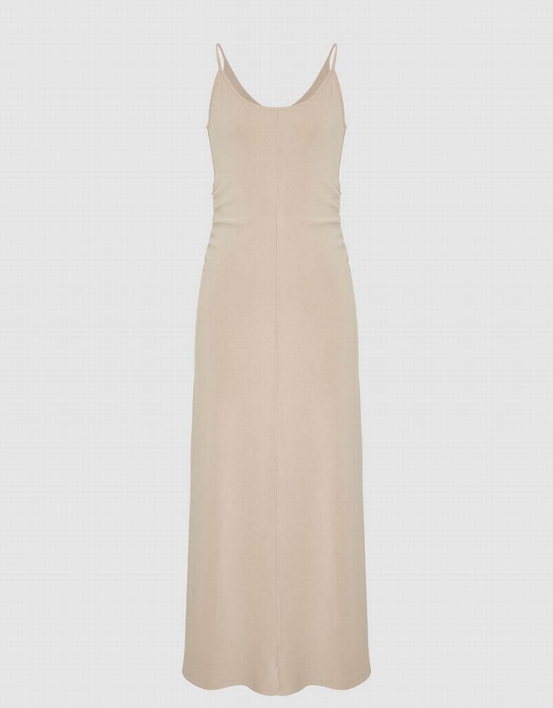 Vestido Urban Revivo Flaco Cami Mujer Kaki | WNT6340JR