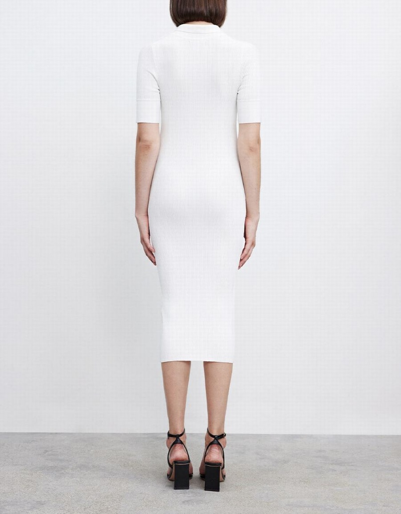 Vestido Urban Revivo Off-Shoulder Sleeve Collar De Punto Mujer Negros | AMK3671MQ