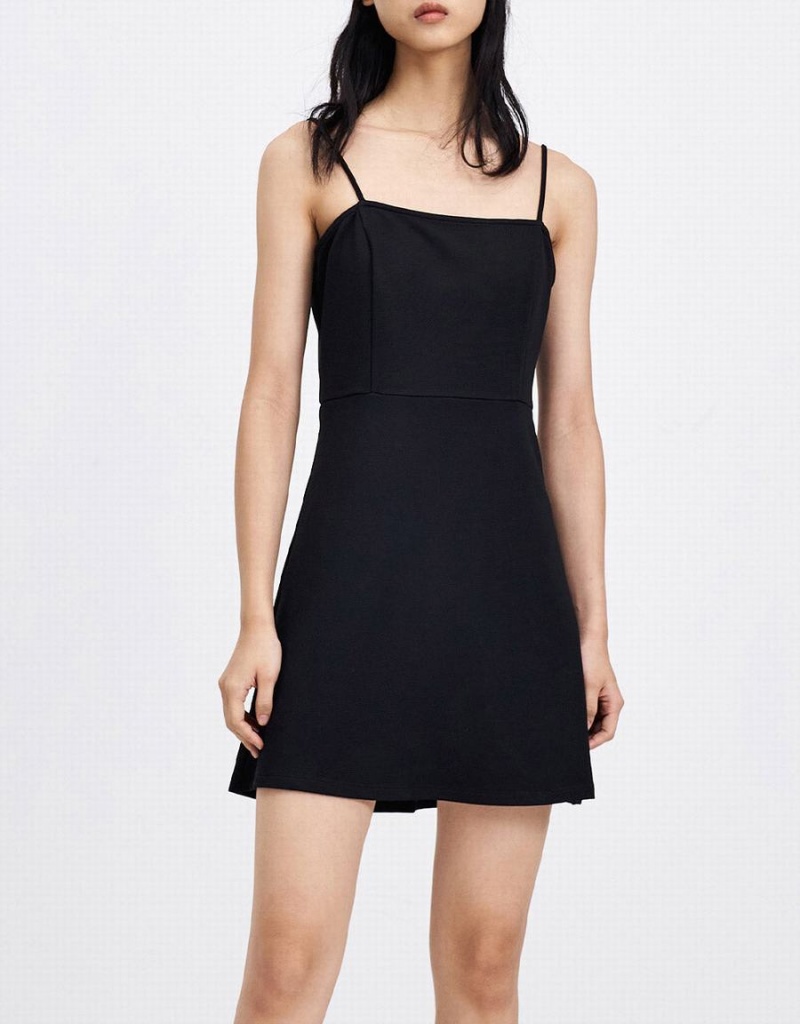 Vestido Urban Revivo Plain Cami Mujer Azules | FVD8324QG