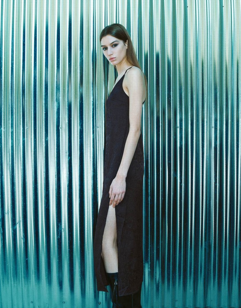 Vestido Urban Revivo V-Neck Directo Cami Mujer Negros | KZT6915LM