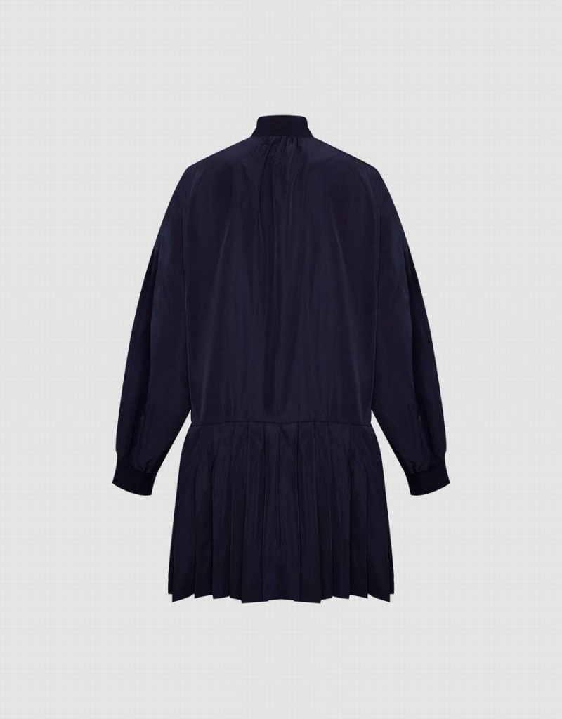 Vestido Urban Revivo Zip Up Ruffle Mujer Negros | QBO7249RP
